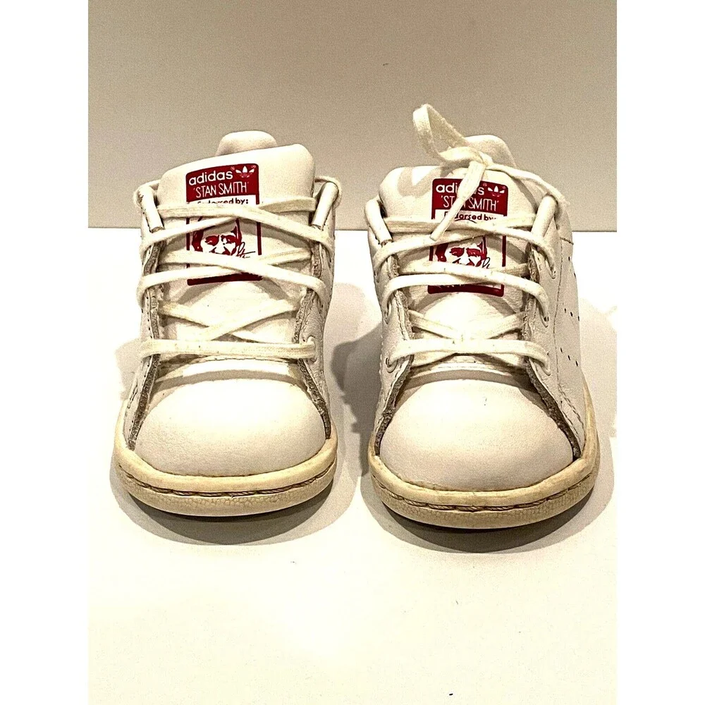 Adidas Originals Stan Smith I BB2999 FTW White/Bold Pink Toddlers Shoes Sz 4K